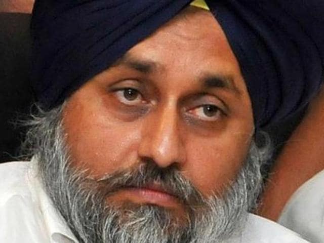 Shiromani Akali Dal (SAD) president and deputy chief minister Sukhbir Singh Badal on Wednesday said the Congress opted out of the Khadoor Sahib bypoll fearing a humiliating defeat.(HT Photo)
