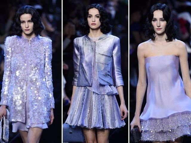 For the most part, his designs were conservative in structure and dynamic in terms of craftsmanship and couture worthy details. (AFP) For the most part, his designs were conservative in structure and dynamic in terms of craftsmanship and couture worthy details. (AFP)