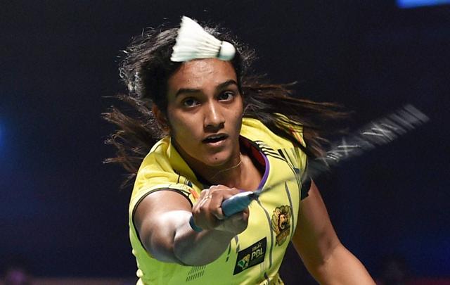 Chennai Smashers P V Sindhu plays against Delhi PC Thulasi during the 1st semifinal of Premier Badminton Leauge at Kanteerava Stadium in Bengaluru. (PTI Photo) Chennai Smashers P V Sindhu plays against Delhi PC Thulasi during the 1st semifinal of Premier Badminton Leauge at Kanteerava Stadium in Bengaluru. (PTI Photo)