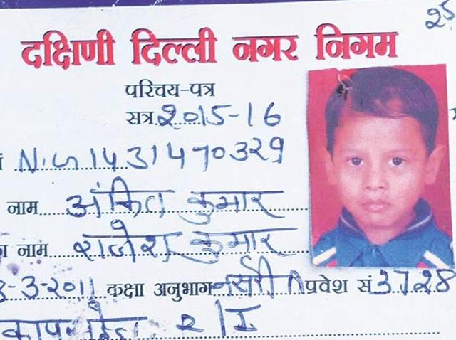 Ankit Kumar, a student of Class 1 of MCD school number 2 — had reportedly gone to use the washroom after school hours around 12 pm when he accidentally slipped and fell inside the open septic tank. (Photo courtesy: Twitter) Ankit Kumar, a student of Class 1 of MCD school number 2 — had reportedly gone to use the washroom after school hours around 12 pm when he accidentally slipped and fell inside the open septic tank. (Photo courtesy: Twitter)