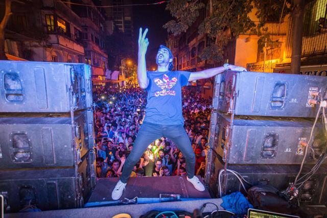 His first solo album — Bass Rani — was launched last year at a Ganesh visarjan event in Mumbai. His first solo album — Bass Rani — was launched last year at a Ganesh visarjan event in Mumbai.