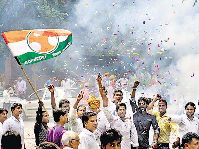 The youth wing of the Congress came under severe criticism from party seniors for not coming to their aid when it was fighting one of the most difficult elections in 2014. (HT File Photo/Sushil Kumar) The youth wing of the Congress came under severe criticism from party seniors for not coming to their aid when it was fighting one of the most difficult elections in 2014. (HT File Photo/Sushil Kumar)
