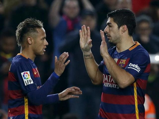 Barcelona's Gerard Pique celebrates scoring a goal against Athletic Bilbao during their Copa del Rey quarterfinal second leg match at the Camp Nou Stadium on January 27, 2016. (Reuters Photo) Barcelona's Gerard Pique celebrates scoring a goal against Athletic Bilbao during their Copa del Rey quarterfinal second leg match at the Camp Nou Stadium on January 27, 2016. (Reuters Photo)