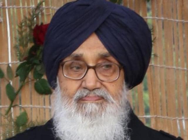 Punjab CM Parkash Singh Badal. (HT File Photo) Punjab CM Parkash Singh Badal. (HT File Photo)