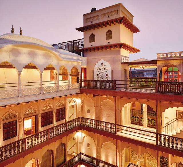 Makeover for the modern era: A facade of the restored Haveli Dharampura.