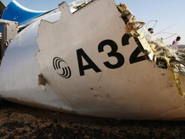 In this file photo Egyptian military personnel on cars approach the wreckage of a A321 Russian airliner in Wadi al-Zolomat, a mountainous area of Sinai Peninsula. (AP) In this file photo Egyptian military personnel on cars approach the wreckage of a A321 Russian airliner in Wadi al-Zolomat, a mountainous area of Sinai Peninsula. (AP)