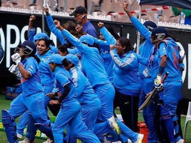 The celebrations of the Indian fans at the MCG started early when the India women’s team scored a 10-wicket win in the second match of the Twenty20 series.(Photo: Twitter/ICC)