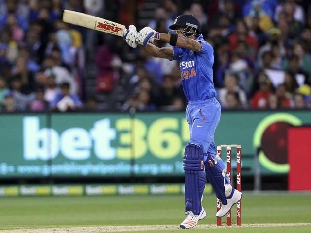 India's Virat Kohli batting against Australia during their T20 cricket match. (REUTERS Photo) India's Virat Kohli batting against Australia during their T20 cricket match. (REUTERS Photo)