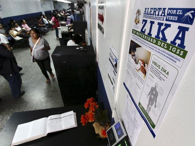 A government campaign poster informing about Zika virus symptoms is seen at the maternity ward of a hospital in Guatemala City.(REUTERS) A government campaign poster informing about Zika virus symptoms is seen at the maternity ward of a hospital in Guatemala City.(REUTERS)