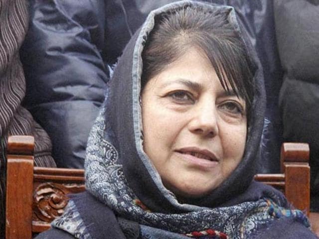 File photo of PDP chief Mehbooba Mufti who has called a meeting on Sunday, January 31, 2016 to discuss government formation with BJP. (PTI) File photo of PDP chief Mehbooba Mufti who has called a meeting on Sunday, January 31, 2016 to discuss government formation with BJP. (PTI)