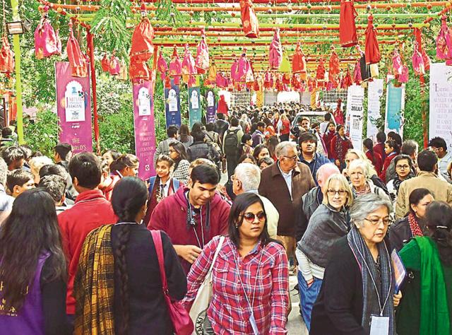 Unfair fairs: Most lit fests have turned into tamashas, where books tend to get lost in a whirl of socialising and an epidemic of air-kissing. (Photo: Prabhakar Sharma) Unfair fairs: Most lit fests have turned into tamashas, where books tend to get lost in a whirl of socialising and an epidemic of air-kissing. (Photo: Prabhakar Sharma)