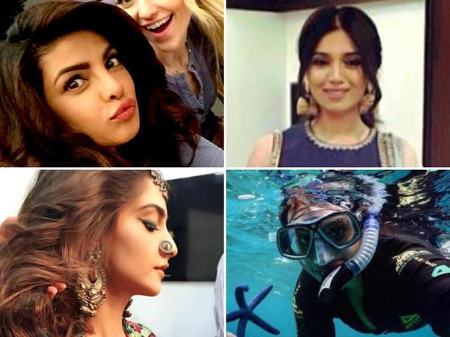 Sonam Kapoor, Sonakshi Sinha and Priyanka Chopra are some of the celebs who love sharing pictures on Instagram. Take a look at what they had to share in last 24 hours. (Instagram) Sonam Kapoor, Sonakshi Sinha and Priyanka Chopra are some of the celebs who love sharing pictures on Instagram. Take a look at what they had to share in last 24 hours. (Instagram)