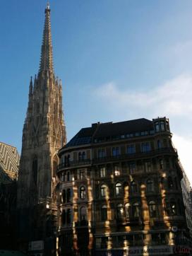 Sunlight reflects on to a building next to St Stephen’s Cathedral (Left). Dedicated to St Stephen, the gothic and Romanesque church is hugely significant to the religious history of Vienna. (Picture Courtesy: Mad Art Photography) Sunlight reflects on to a building next to St Stephen’s Cathedral (Left). Dedicated to St Stephen, the gothic and Romanesque church is hugely significant to the religious history of Vienna. (Picture Courtesy: Mad Art Photography)