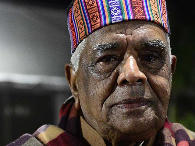 Supporters of Shani Shingnapur gathered at temple to support trust of temple at Ahmadnagar district on Tuesday.(PTI)