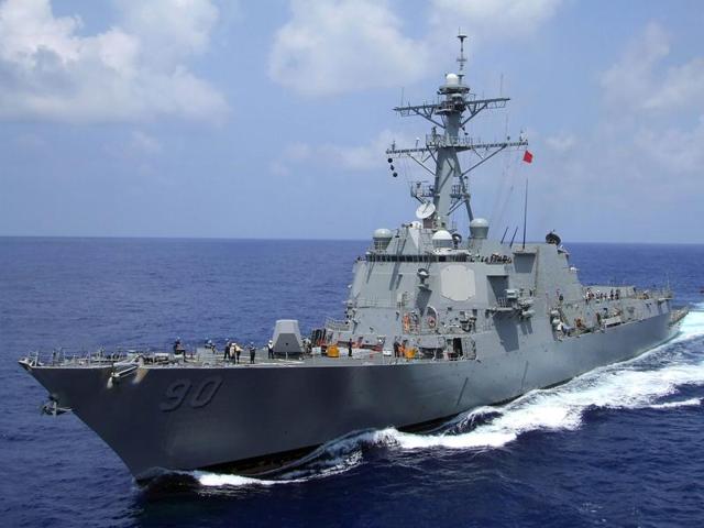 A US Navy guided-missile destroyer sailed within 12 nautical miles of an island claimed by China and two other nations in the South China Sea.(Photo: US Navy) A US Navy guided-missile destroyer sailed within 12 nautical miles of an island claimed by China and two other nations in the South China Sea.(Photo: US Navy)