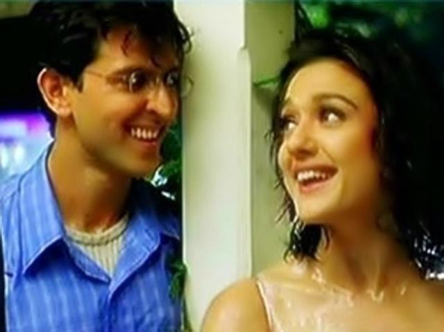Preity Zinta starred opposite Hrithik Roshan again in Koi Mil Gaya (2003), the first part of his superhero series. (YouTube grab) 