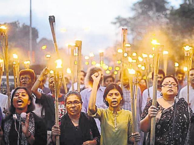 Athiest blogger Shammi Haque (centre) at a rally in Dhaka.(Image source: Facebook) Athiest blogger Shammi Haque (centre) at a rally in Dhaka.(Image source: Facebook)