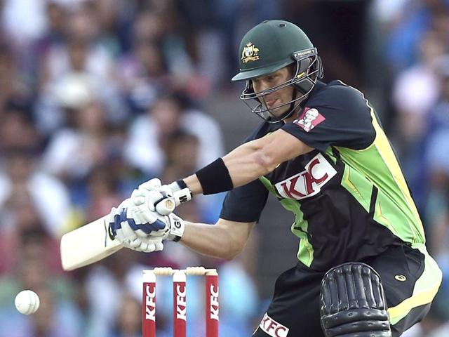 Australia's Shane Watson plays a shot during their T20 International cricket match against India in Sydney on January 31, 2016. (AP Photo) Australia's Shane Watson plays a shot during their T20 International cricket match against India in Sydney on January 31, 2016. (AP Photo)