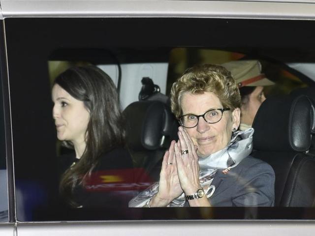 Though her visit to Amritsar is part of a 10-day business trip to India, it is being seen as a move by Wynne, who is a lesbian, to placate Canadian Sikhs against her pro-gay policies. (Gurpreet Singh/HT Photo)