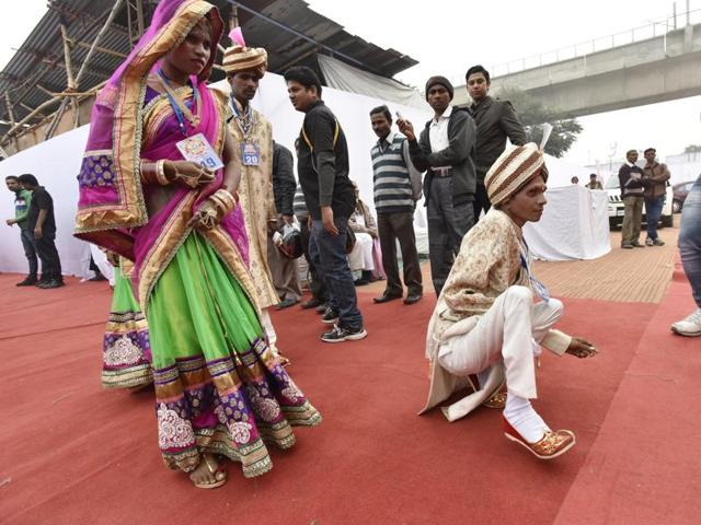 Over 1,000 such marriages have already been solemnised over the years, it said. (Virendra Singh Gosain/HT) Over 1,000 such marriages have already been solemnised over the years, it said. (Virendra Singh Gosain/HT)