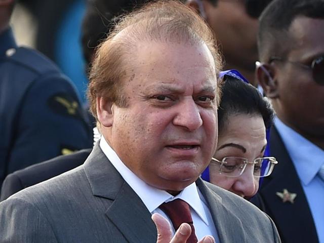 Pakistani Prime Minister Nawaz Sharif said the talks with India were going in the right direction but Pathankot airbase attack distrubed the progress.(Reruters file)