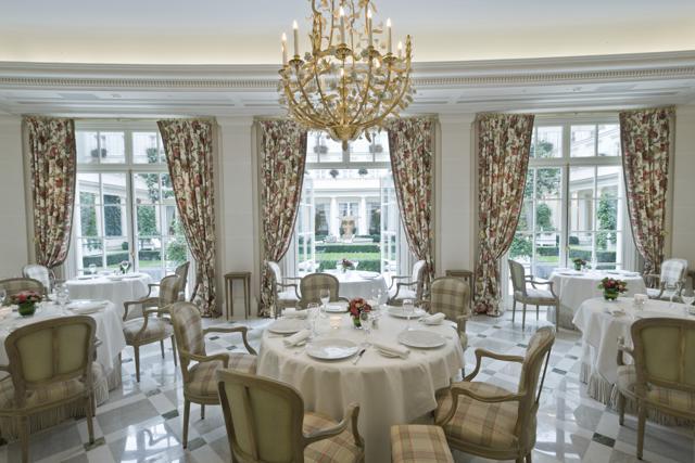 The triple Michelin-starred Epicure restaurant at Le Bristol hotel, Paris. (AFP)