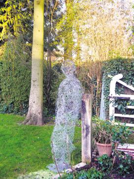 Barbed Wire Figures by Rekha Sameer