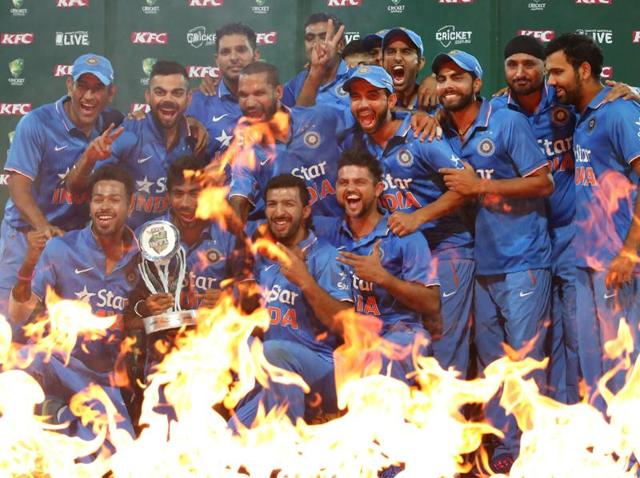 The India team poses during the third Twenty20 international cricket match between India and Australia in Sydney on January 31, 2016. (AFP Photo) The India team poses during the third Twenty20 international cricket match between India and Australia in Sydney on January 31, 2016. (AFP Photo)