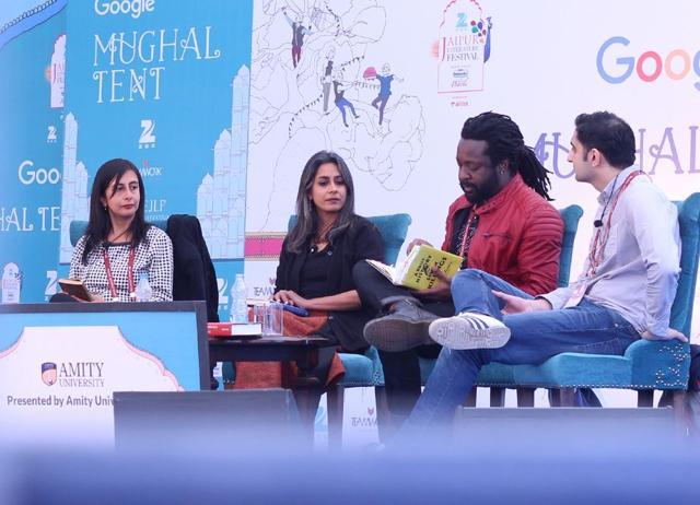Anuradha Roy at Jaipur Lit Fest 2016. (Twitter)