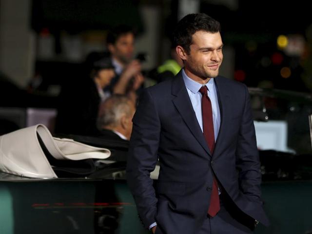 Cast member Alden Ehrenreich poses at the premiere. (REUTERS) 