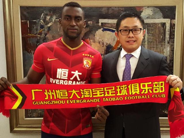 Guangzhou Evergrande broke the Chinese transfer record to sign Colombian striker Jackson Martinez for a massive ?31.50m.(Photo: gzevergrandefc.com)