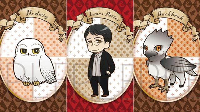 Hedwig, James Potter and Buckbeak the Hippogriff. (Warner Bros)