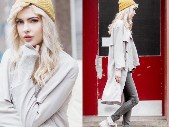 Nail an effortless daytime look with this comfy midi coat in luminous grey hue. (LookBook/ AFP) 
