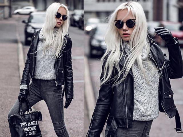 Get casual with stonewashed jeans and a slouchy top.  (LookBook/ AFP) 