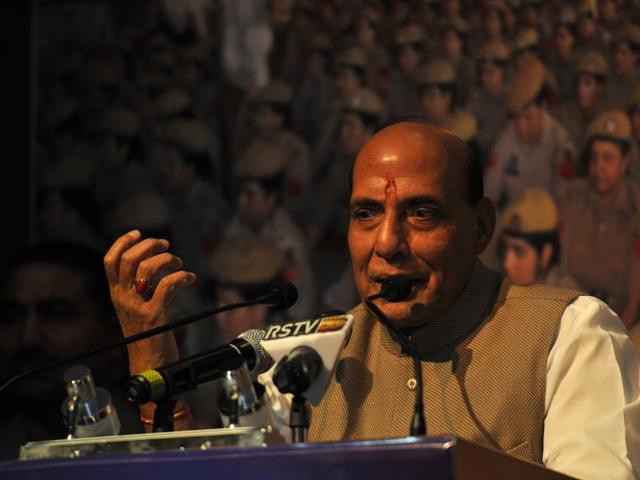 Rajnath Singh said the Indian government will stand by Pakistan if it takes decisive action against terrorists and their organisations.(PTI File Photo)