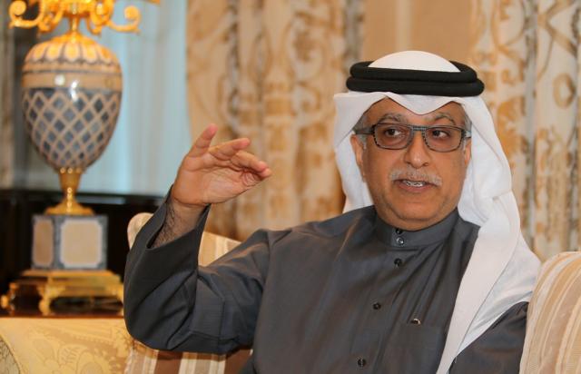 The head of the Asian Football Confederation (AFC) and FIFA presidential candidate, Bahraini Sheikh Salman Bin Ebrahim Al-Khalifa. (AFP Photo)