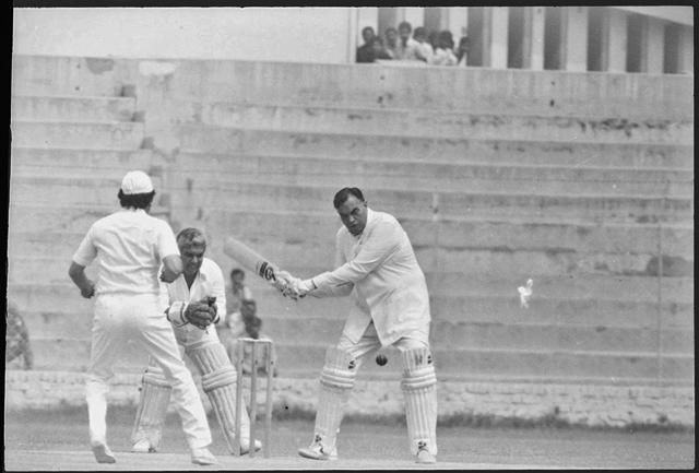 Jakhar during Film stars cricket match in 1984 . (KK Chawla/HT )