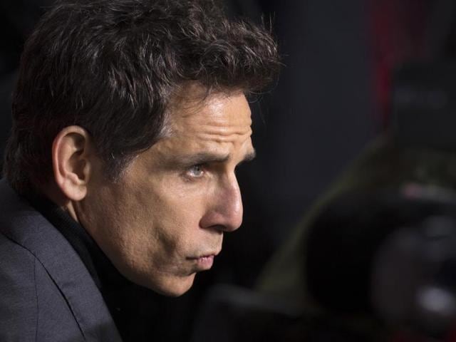 Actor Ben Stiller poses as Derek Zoolander at the German premiere of his film Zoolander No 2. (AP) 