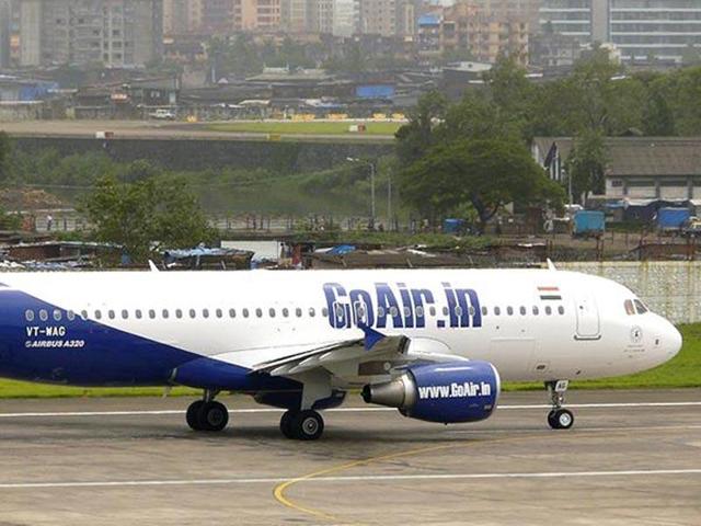 GoAir flight, G8 145 had to be delayed following a call that said some people carrying weapons in the plane. (Photo: GoAir) GoAir flight, G8 145 had to be delayed following a call that said some people carrying weapons in the plane. (Photo: GoAir)