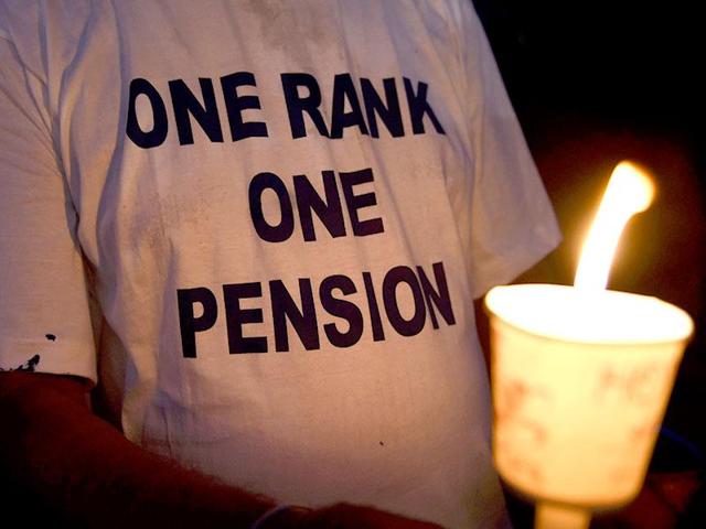 An ex-militaryman joins a protest for the OROP scheme in Delhi's Jantar Mantar. (File Photo) An ex-militaryman joins a protest for the OROP scheme in Delhi's Jantar Mantar. (File Photo)