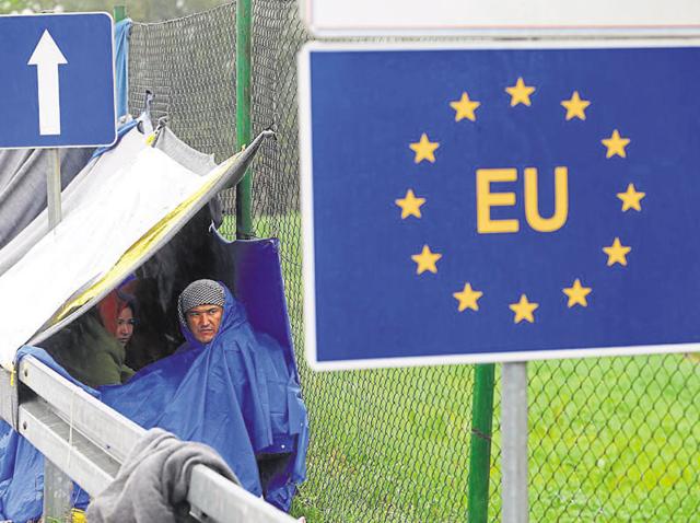 The nations of the EU agreed that holding the refugees in camps, distributing them after vetting and processing them to make sure they are genuinely fleeing war and terror and supervising their absorption into Europe are just one part of a ‘solution’reuters.(REUTERS)