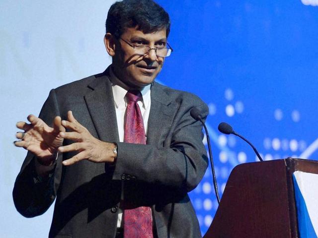 RBI Governor Raghuram Rajan delivers the NCAER’s fourth C D Deshmukh memorial lecture on “Financial Sector Reforms in India: The Past and the Future”, in New Delhi on Friday. (PTI Photo)