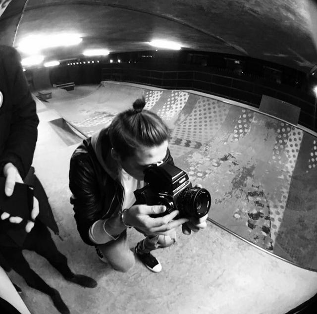 Brooklyn Beckham shooting an upcoming Burberry fragrance campaign. (Instagram) Brooklyn Beckham shooting an upcoming Burberry fragrance campaign. (Instagram)