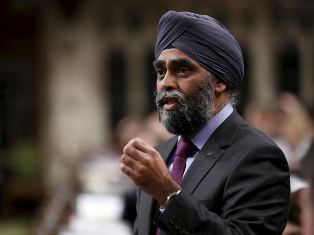Canada's Defence Minister Harjit Sajjan speaks during Question Period in the House of Commons on Parliament Hill in Ottawa. (REUTERS) Canada's Defence Minister Harjit Sajjan speaks during Question Period in the House of Commons on Parliament Hill in Ottawa. (REUTERS)