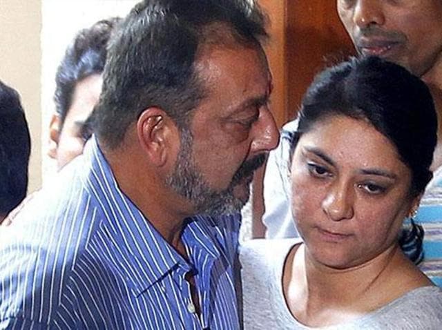 Sanjay Dutt with sister Priya Dutt as he heads off for Yerawada jail. (HT Photo) Sanjay Dutt with sister Priya Dutt as he heads off for Yerawada jail. (HT Photo)