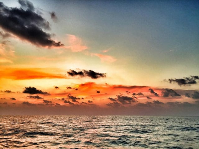 Both Abhishek and Amitabh also shared some scenic pictures of Maldives. (Twitter) 