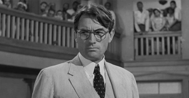 Gregory Peck in a still from To Kill A Mockingbird.