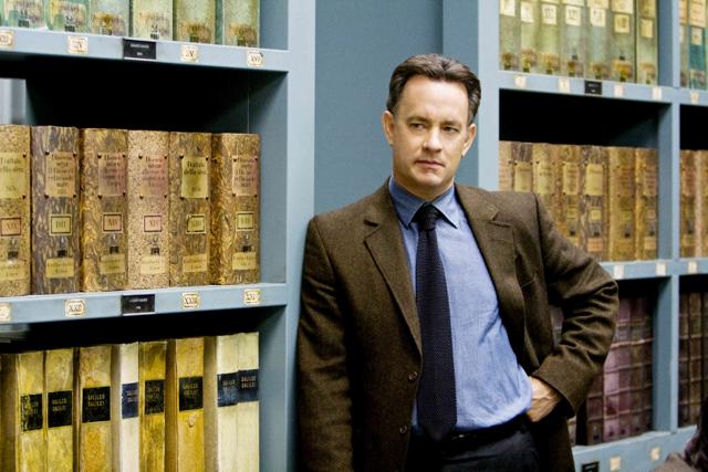 Tom Hanks and Robert Langdon in Angels and Demons.