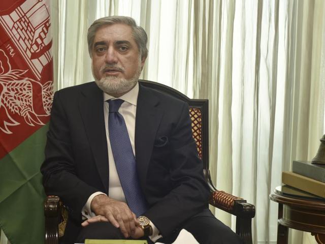 Chief executive officer of Afghanistan Abdullah Abdullah during an interaction with Hindustan Times in New Delhi. (Hindustan Times) Chief executive officer of Afghanistan Abdullah Abdullah during an interaction with Hindustan Times in New Delhi. (Hindustan Times)