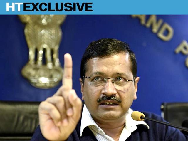 File photo of Delhi chief minister Arvind Kejriwal at a rally in Delhi. (Sanjeev Verma / HT Photo) File photo of Delhi chief minister Arvind Kejriwal at a rally in Delhi. (Sanjeev Verma / HT Photo)